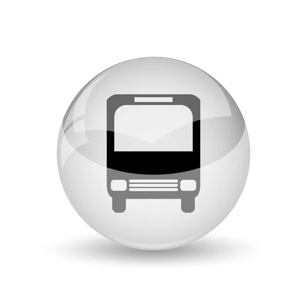 Icône Bus Bouton Internet Sur Fond Blanc — Photo