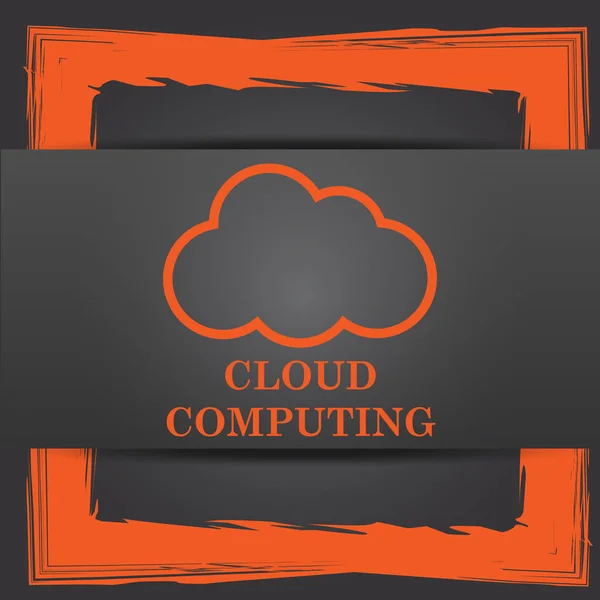 Cloud computing ikon - Stock-foto