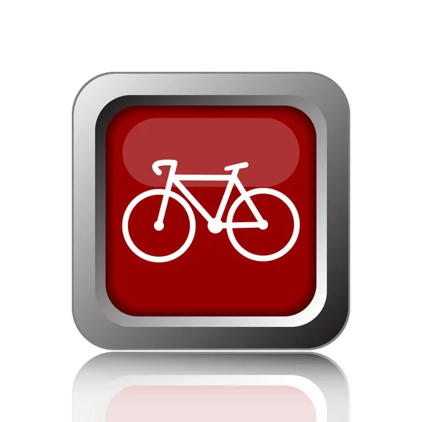 Het Pictogram Van Fiets Internet Knop Witte Pagina — Stockfoto