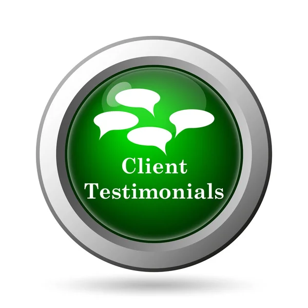 Testimonios de clientes icono — Foto de Stock