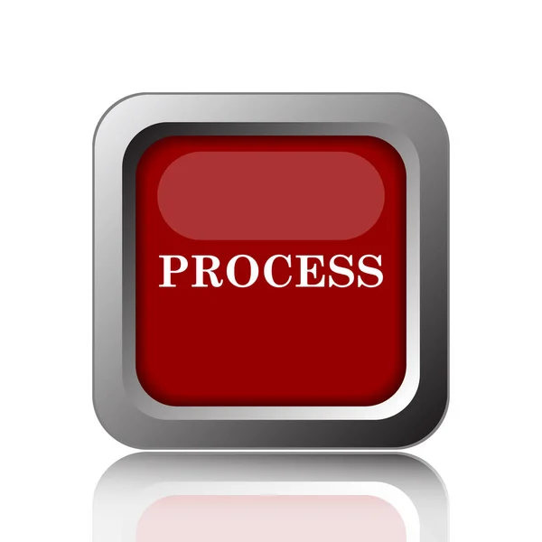 Process Icon Internet Button White Backgroun — Stock Photo, Image