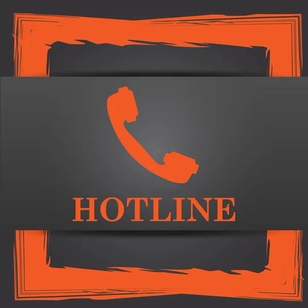 Εικονίδιο Hotline Κουμπί Internet Γκρίζο Φόντο — Φωτογραφία Αρχείου