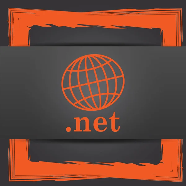 Ikona Netto Przycisk Internet Szarym Tle — Zdjęcie stockowe