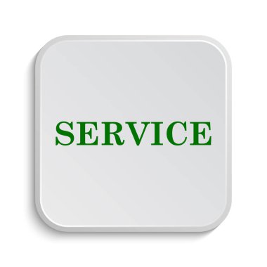 Service simgesini. Beyaz arka plan üzerinde Internet düğmesi