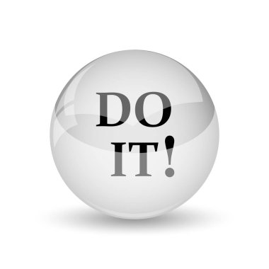 Simge yapmak. Beyaz adam Internet düğmesini