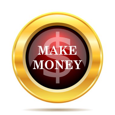 Yapmak para kutsal kişilerin resmi. Beyaz arka plan üzerinde Internet düğmesi