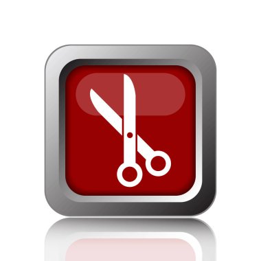 Simge kesti. Beyaz adam Internet düğmesini