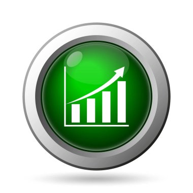 Grafik simgesini. Beyaz adam Internet düğmesini
