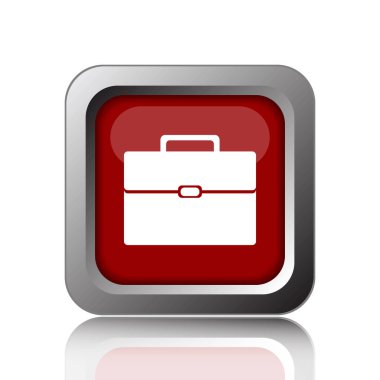 Evrak Çantası'nı simgesi. Beyaz adam Internet düğmesini