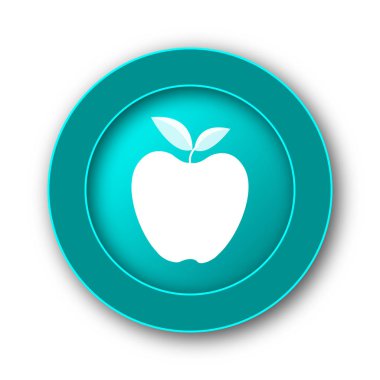 Elma simgesi. Beyaz adam Internet düğmesini