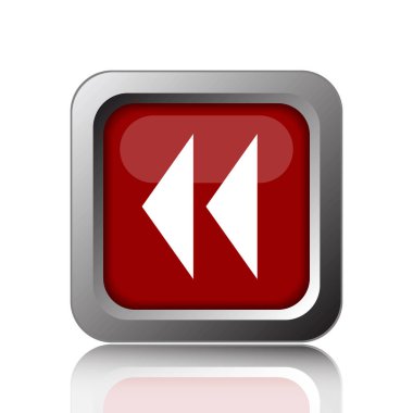 Geri sarma simgesi. Beyaz adam Internet düğmesini