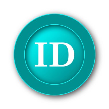 ID simgesi. Beyaz adam Internet düğmesini