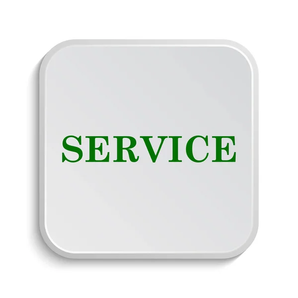 Pictogram Van Service Internet Knop Witte Achtergrond — Stockfoto