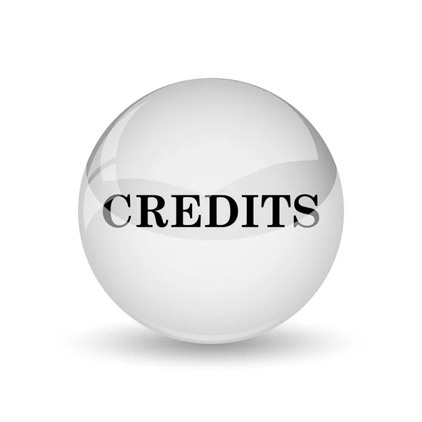 Kredi Simgesi Beyaz Adam Internet Düğmesini — Stok fotoğraf