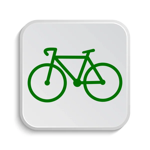 Піктограма Велосипеда Кнопка Інтернету Білому Тлі — стокове фото