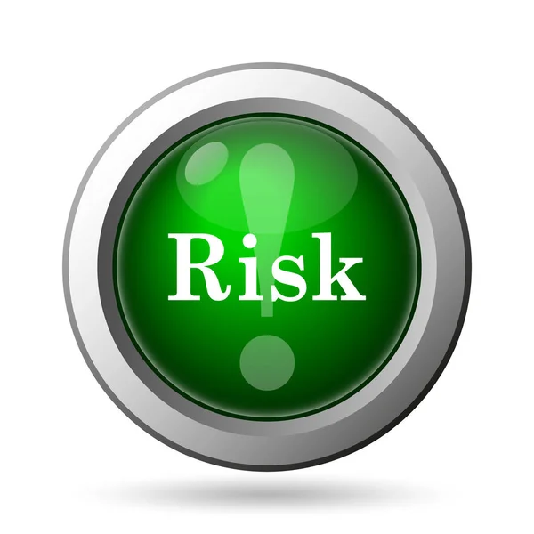 Risk Icon Internet Button White Backgroun — Stock Photo, Image