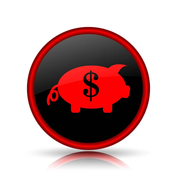 Money Icon Internet Button White Background — Stock Photo, Image