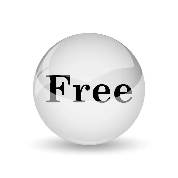 Free Icon Internet Button White Backgroun — Stock Photo, Image