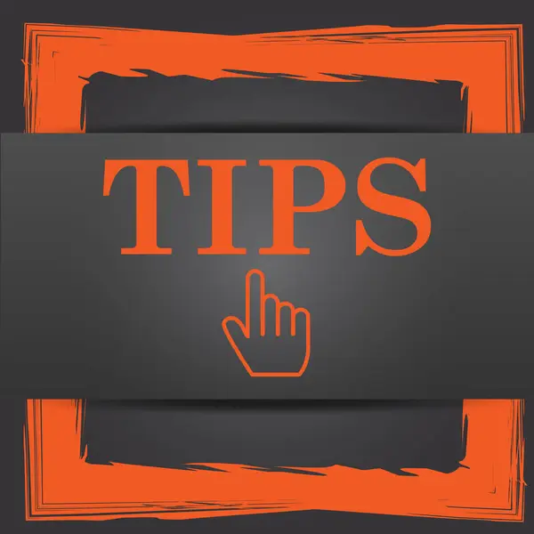 Tips icon — Stock Photo, Image