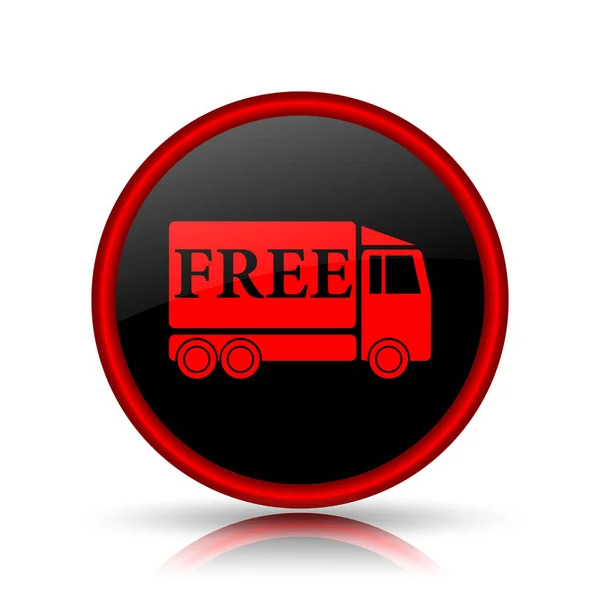 Ikona ciężarówka dostawa gratis — Zdjęcie stockowe