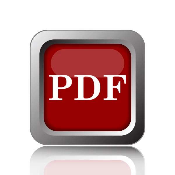 Pdf Icon Internet Button White Backgroun — Stock Photo, Image