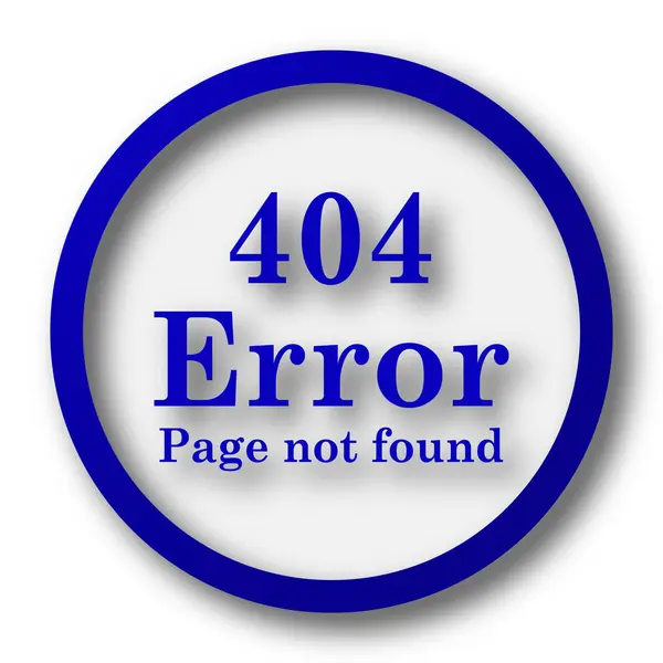 404 아이콘입니다 바탕에 파란색 인터넷 — 스톡 사진