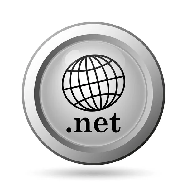 Ícone Rede Botão Internet Fundo Branco — Fotografia de Stock