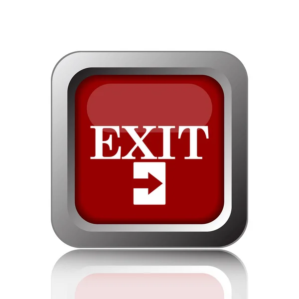 Exit Symbol Internet Taste Auf Weißem Hintergrund — Stockfoto