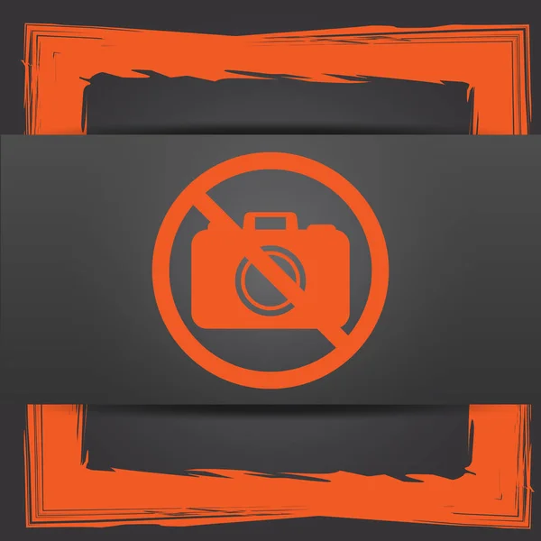 Tiltott fényképezőgép ikon — Stock Fotó