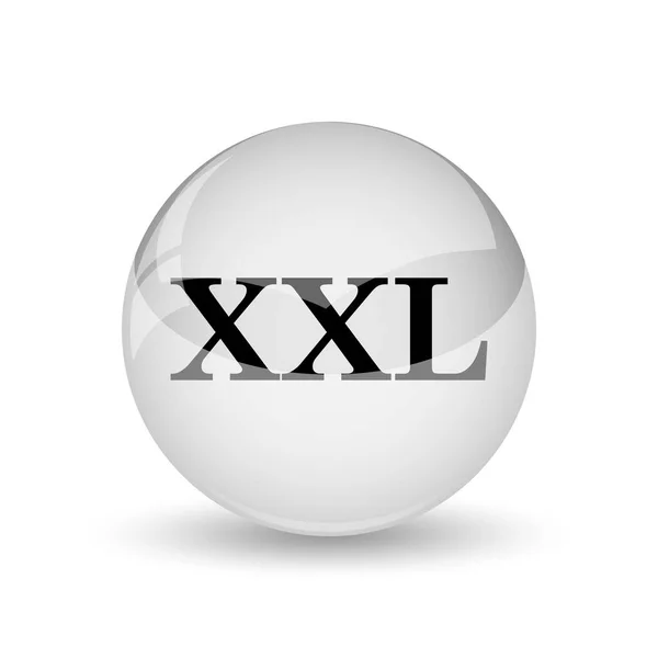 Xxl Pictogram Internet Knop Witte Pagina — Stockfoto