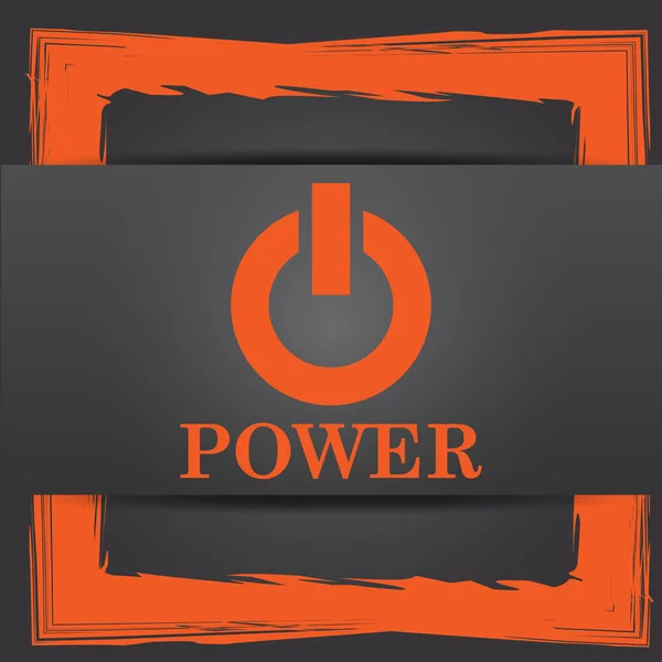 Power knappikonen — Stockfoto
