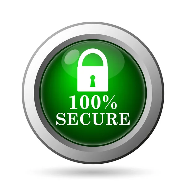 100 percent secure icon — Stock Photo, Image