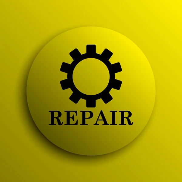 Reparatur Symbol Gelber Internet Knopf — Stockfoto