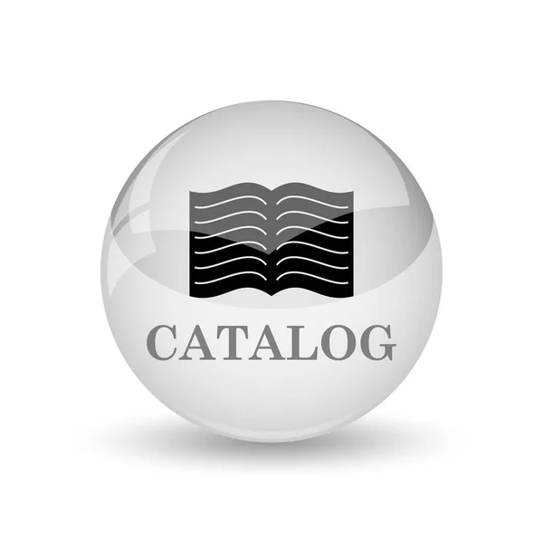 Ikona Katalogu Przycisk Internet Białym Tle — Zdjęcie stockowe