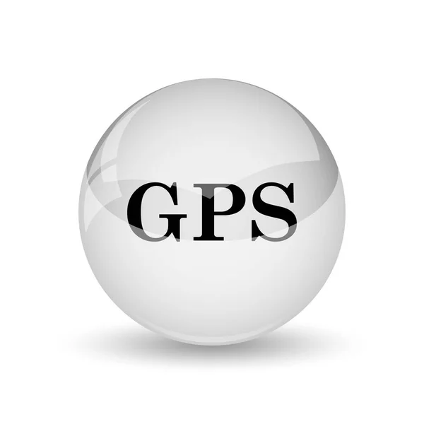 Піктограма Gps Кнопка Інтернету Білому Фоні — стокове фото
