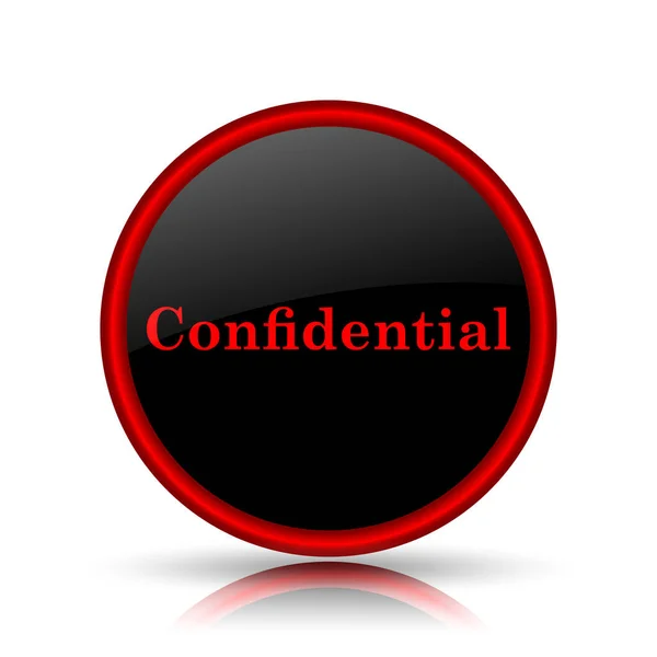 Icono confidencial — Foto de Stock