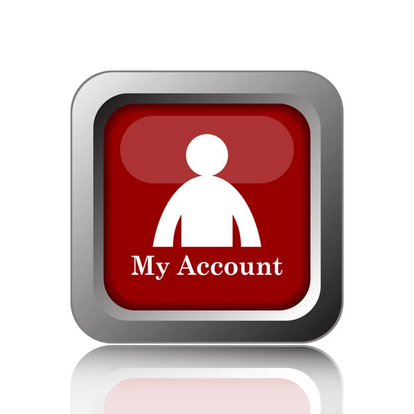 Account Icon Internet Button White Backgroun — Stock Photo, Image