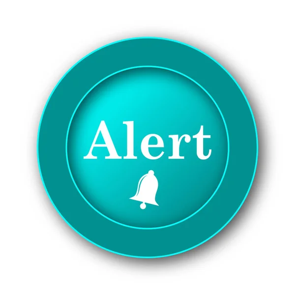 Alert Icon Internet Button White Backgroun — Stock Photo, Image