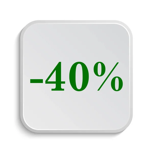 Ikona 40 % slevu — Stock fotografie