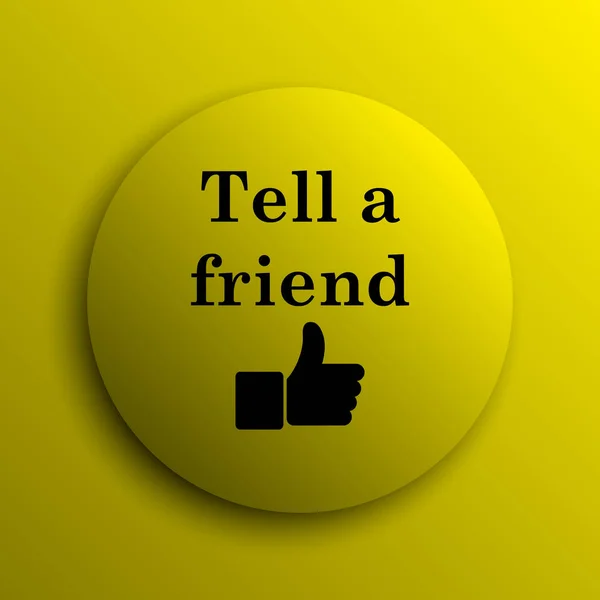 Diga a um ícone de amigo — Fotografia de Stock