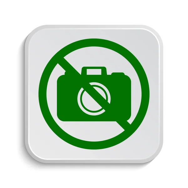 Zakázané fotoaparát ikona — Stock fotografie