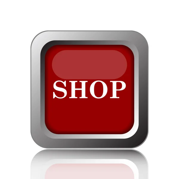 Shop Icon Internet Button White Backgroun — Stock Photo, Image