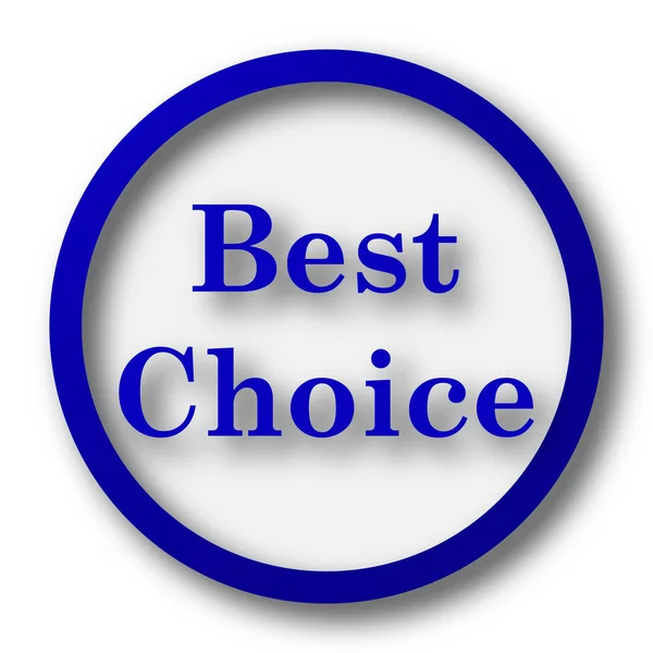 最高の選択アイコン 白の背景に青のインター ネット ボタン — ストック写真