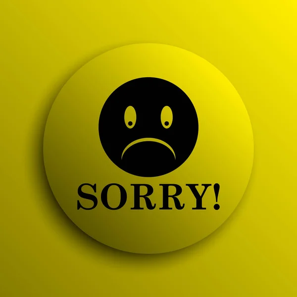 Sorry icon — Stock Photo, Image