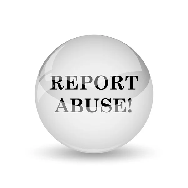 Report Abuse Icon Internet Button White Backgroun — Stock Photo, Image