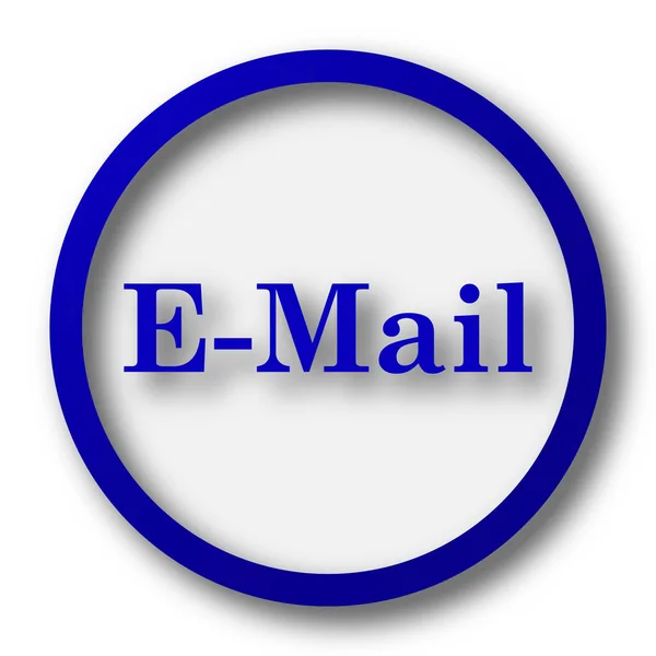 Mail Icon Blue Internet Button White Background — Stock Photo, Image