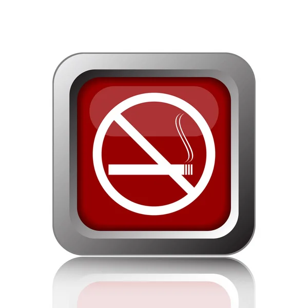 Smoking Icon Internet Button White Backgroun — Stock Photo, Image