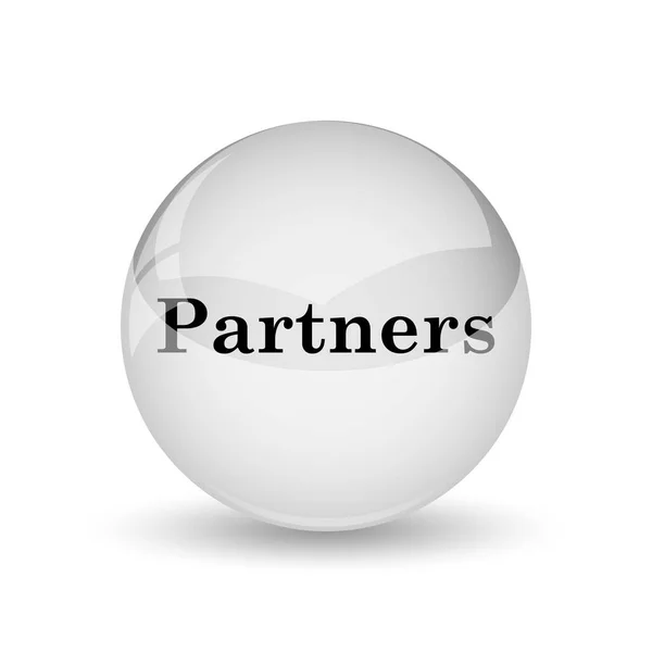 Partner Symbol Internet Taste Auf Weißem Hintergrund — Stockfoto