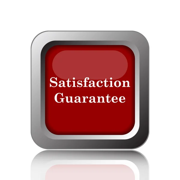 Satisfaction Guarantee Icon Internet Button White Backgroun — Stock Photo, Image