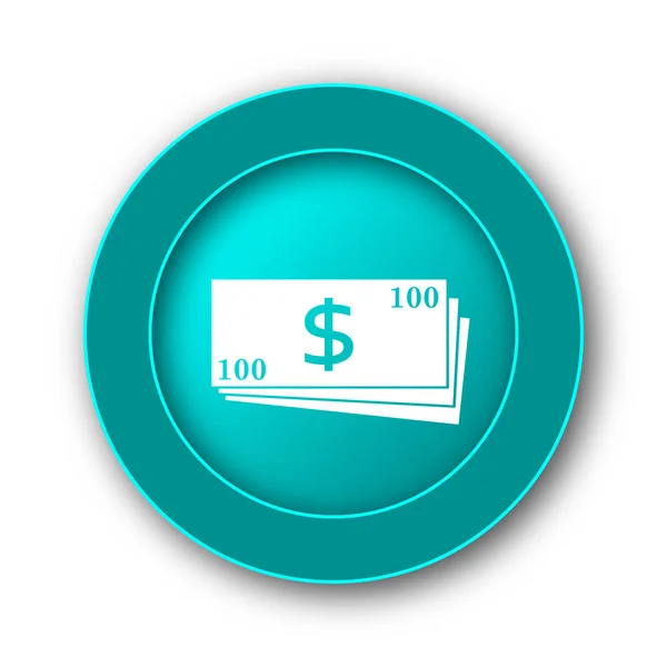 Money Icon Internet Button White Backgroun — Stock Photo, Image